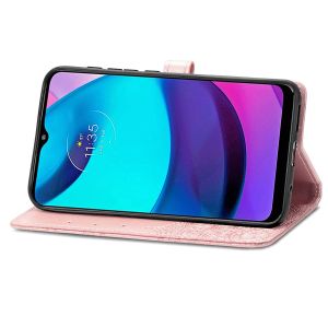 iMoshion Mandala Bookcase Motorola Moto E20 - Rosé Goud