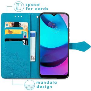 iMoshion Mandala Bookcase Motorola Moto E20 - Turquoise