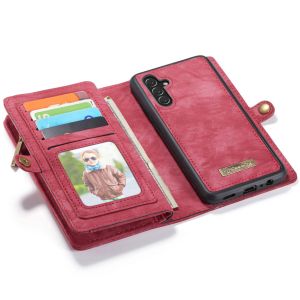 CaseMe Luxe Lederen 2 in 1 Portemonnee Bookcase Samsung Galaxy A13 (5G) / A04s - Rood