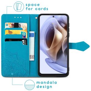 iMoshion Mandala Bookcase Motorola Moto G31 / G41 - Turquoise