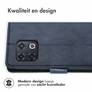 iMoshion Luxe Bookcase OnePlus 10 Pro - Donkerblauw