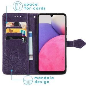 iMoshion Mandala Bookcase Samsung Galaxy A33 - Paars
