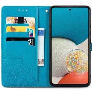 iMoshion Mandala Bookcase Samsung Galaxy A53 - Turquoise