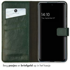Selencia Echt Lederen Bookcase Samsung Galaxy A53 - Groen
