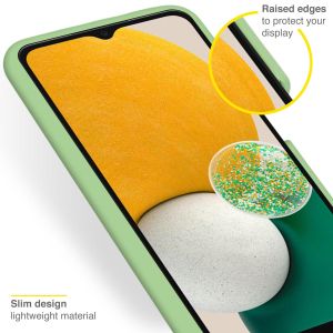 Accezz Liquid Silicone Backcover Samsung Galaxy A13 (5G) / A04s - Groen