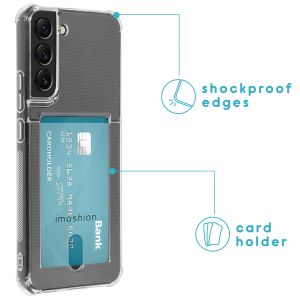iMoshion Softcase Backcover met pashouder Samsung Galaxy S22 Plus  - Transparant