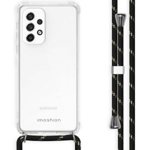 iMoshion Backcover met koord Samsung Galaxy A33 - Zwart / Goud