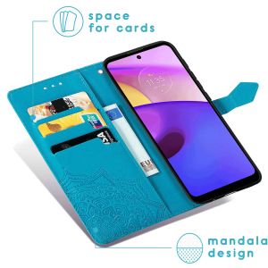 iMoshion Mandala Bookcase Motorola Moto E30 / E40 - Turquoise