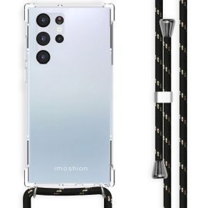 iMoshion Backcover met koord Samsung Galaxy S22 Ultra - Zwart / Goud