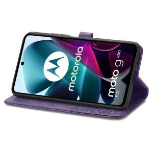 iMoshion Mandala Bookcase Motorola Moto G200 - Paars