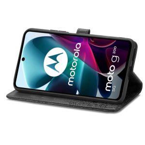 iMoshion Mandala Bookcase Motorola Moto G200 - Zwart