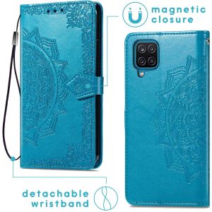 iMoshion Mandala Bookcase Samsung Galaxy M22 / A22 (4G) - Turquoise