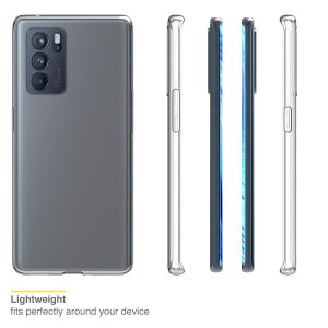 Accezz Clear Backcover Oppo Reno 6 Pro 5G - Transparant