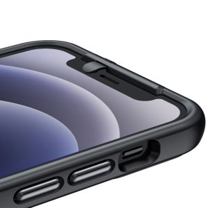 Valenta Spy-Fy Privacy Backcover iPhone 12 - Zwart