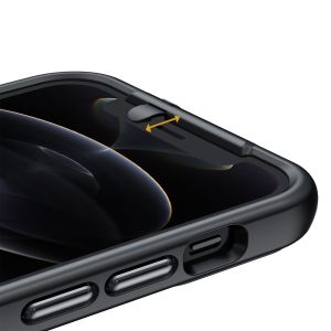 Valenta Spy-Fy Privacy Backcover iPhone 12 Pro Max - Zwart