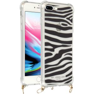 My Jewellery Design Softcase Koordhoesje iPhone 8 Plus / 7 Plus - Zebra