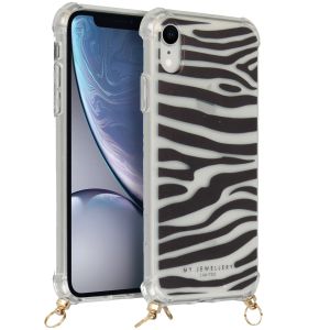 My Jewellery Design Softcase Koordhoesje iPhone Xr - Zebra