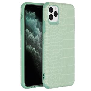 My Jewellery Croco Softcase Backcover iPhone 11 Pro Max - Groen