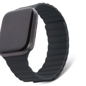 Decoded Silicone Magnetic Traction Strap Lite Apple Watch Series 1-8 / SE / Ultra - 42/44/45/49 mm - Charcoal