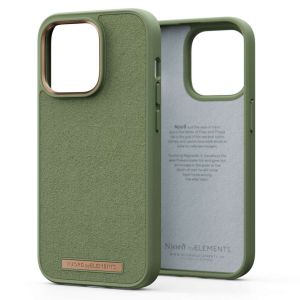 Njorð Collections Suède Comfort+ Case iPhone 14 Pro - Olive