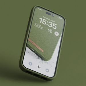 Njorð Collections Suède Comfort+ Case iPhone 14 Pro Max - Olive