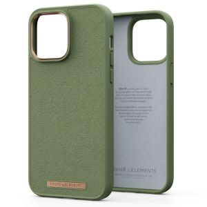 Njorð Collections Suède Comfort+ Case iPhone 14 Pro Max - Olive