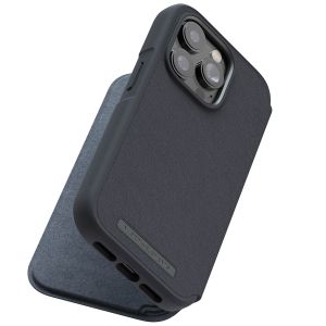 Njorð Collections Genuine Leather MagSafe Wallet Case iPhone 14 Pro - Black