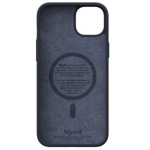 Njorð Collections Salmon Leather MagSafe Case iPhone 15 Plus - Black