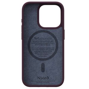Njorð Collections Salmon Leather MagSafe Case iPhone 15 Pro - Rust