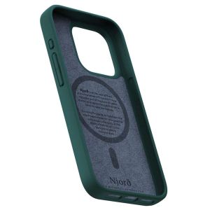 Njorð Collections Salmon Leather MagSafe Case iPhone 15 Pro - Green