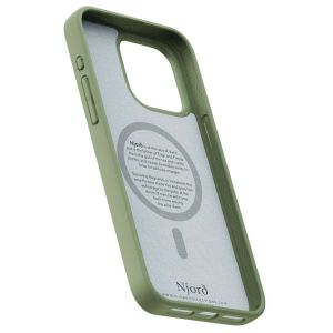 Njorð Collections Suède Comfort+ Case MagSafe iPhone 15 Pro Max - Olive