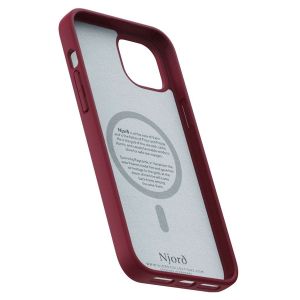Njorð Collections Suède Comfort+ Case MagSafe iPhone 15 Plus - Red
