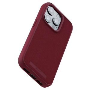 Njorð Collections Suède Comfort+ Case MagSafe iPhone 15 Pro - Red