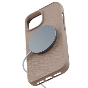 Njorð Collections Fabric MagSafe Case iPhone 15 - Pink Sand
