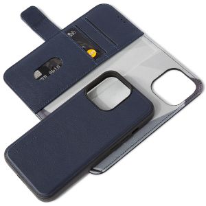 Decoded 2 in 1 Leather Detachable Wallet iPhone 13 Pro - Donkerblauw