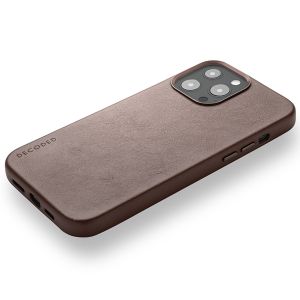 Decoded Leather Backcover MagSafe iPhone 13 Pro Max - Bruin