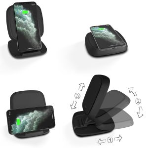 Zens Fast Wireless Charger Stand - Draadloze oplader - Met laadkabel - 10 Watt - Zwart