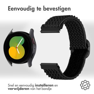 iMoshion Elastisch nylon bandje Samsung Galaxy Watch 5 (40 mm) - Zwart