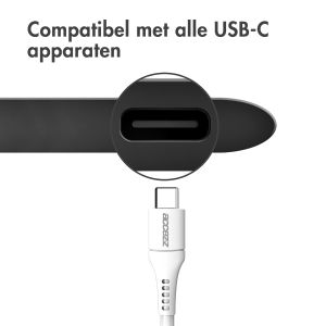Accezz USB-C naar USB kabel - 1 meter - Wit