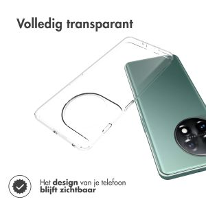 Accezz Clear Backcover OnePlus 11 - Transparant