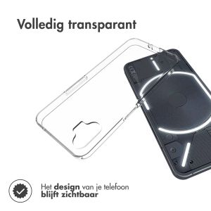Accezz Clear Backcover Nothing Phone (1) - Transparant