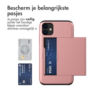 iMoshion Backcover met pasjeshouder iPhone 11 - Rosé Goud