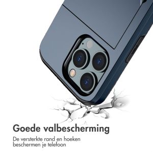 iMoshion Backcover met pasjeshouder iPhone 14 Pro - Donkerblauw