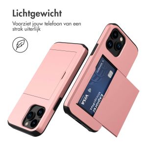 iMoshion Backcover met pasjeshouder iPhone 14 Pro - Rosé Goud
