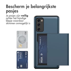 iMoshion Backcover met pasjeshouder Samsung Galaxy S20 FE - Donkerblauw