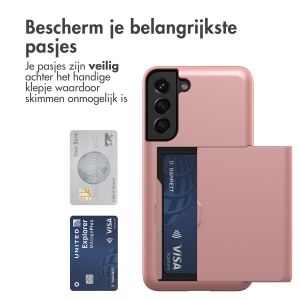 iMoshion Backcover met pasjeshouder Samsung Galaxy S21 - Rosé Goud