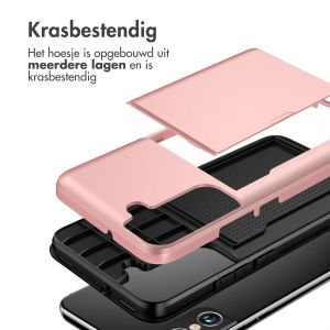 iMoshion Backcover met pasjeshouder Samsung Galaxy S22 - Rosé Goud