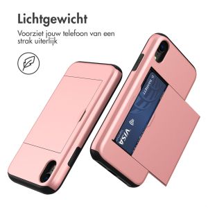iMoshion Backcover met pasjeshouder iPhone Xr - Rosé Goud