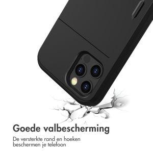 iMoshion Backcover met pasjeshouder iPhone 12 Pro Max - Zwart