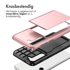 iMoshion Backcover met pasjeshouder Samsung Galaxy S23 - Rosé Goud
